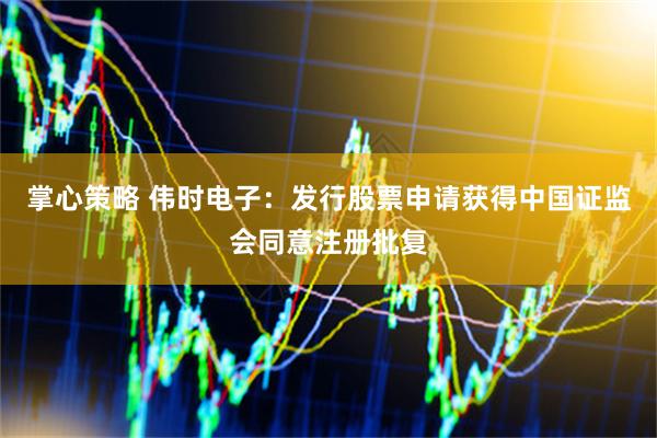 掌心策略 伟时电子：发行股票申请获得中国证监会同意注册批复