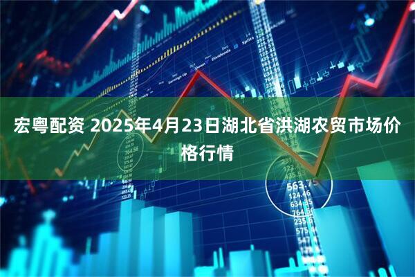 宏粤配资 2025年4月23日湖北省洪湖农贸市场价格行情