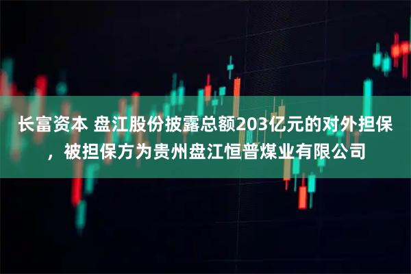 长富资本 盘江股份披露总额203亿元的对外担保，被担保方为贵州盘江恒普煤业有限公司